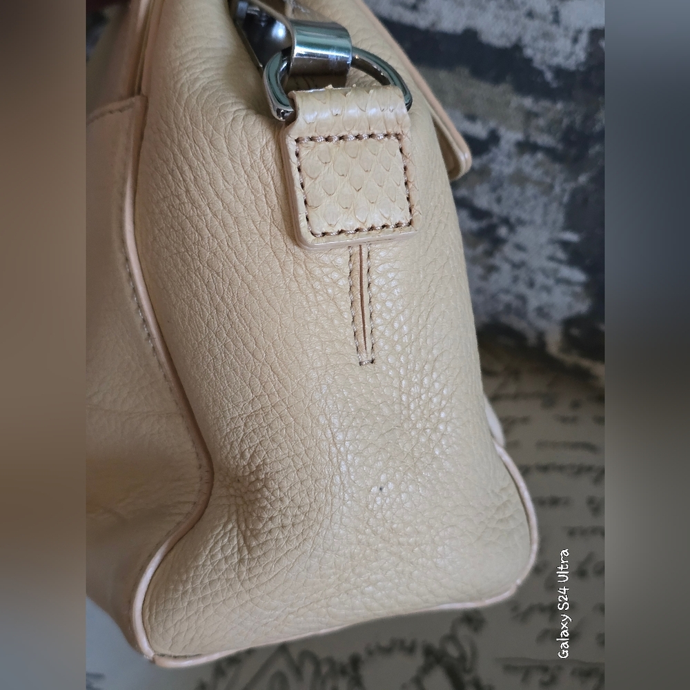 Michael Kors Collection Quinn Python/ Leather Top… - image 6